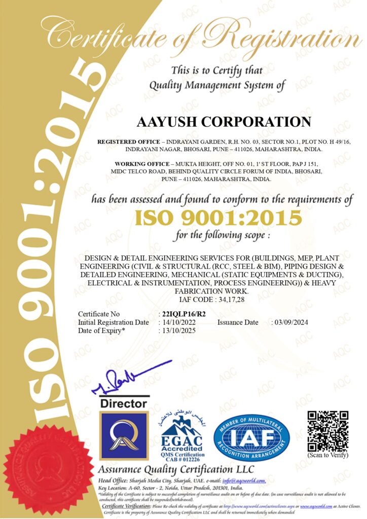 Aayush corporation certificate